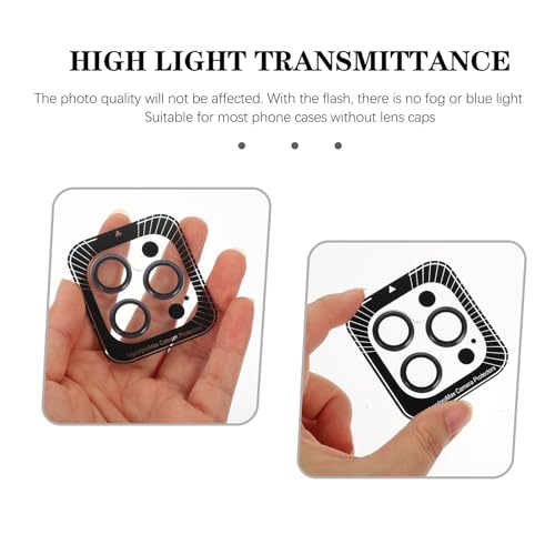 KOMBIUDA Tempered Lens Protector for Smartphone Scratch and Dust Resistant Camera Lens Film Dark Purple Protective Cover Practical Gift for Family and Friends