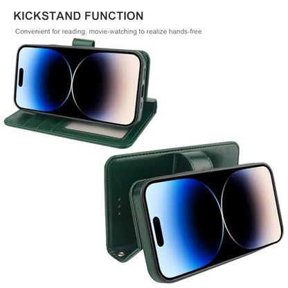 Bocasal for MagSafe Wallet Case Card Holder for iPhone 14 Pro Max Green - color: Green for MagSafe