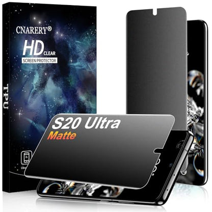 2 Pack for Samsung Galaxy S20 Ultra Matte Privacy Screen Protector 6.9 Inch[Not Glass], Anti-Scratch, Anti-Glare, Support fingerprint Unlock - size: Samsung Galaxy S20 Ultra 6.9 Inch