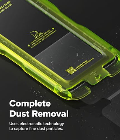 Ringke for Samsung Galaxy A57 5G Screen Protector [Easy Slide, 2 Pack] | Easy Installation with Alignment Tool, Case Friendly Premium 9H Hardness Tempered Glass - size: Galaxy A57
