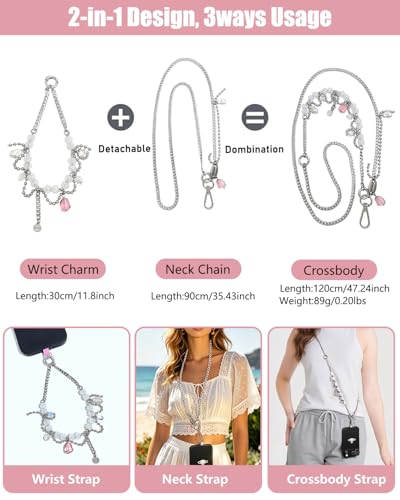 Phone Lanyard, On-the-Go Universal Crossbody Strap Neck Lanyard with Phone Tether Patches for Most Cellphones - color: R