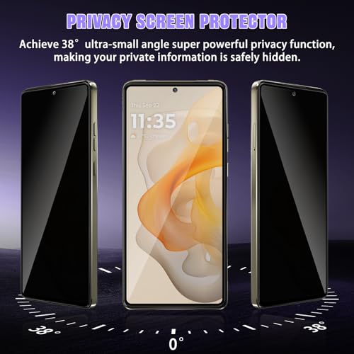 For Motorola Moto G Stylus 2024 Privacy Screen Protector (2+2 Pack) - size: Motorola Moto G Stylus 5G 2024