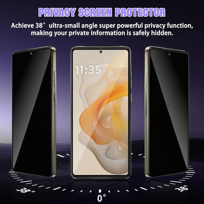 For Motorola Moto G Stylus 2024 Privacy Screen Protector (2+2 Pack) - size: Motorola Moto G Stylus 5G 2024