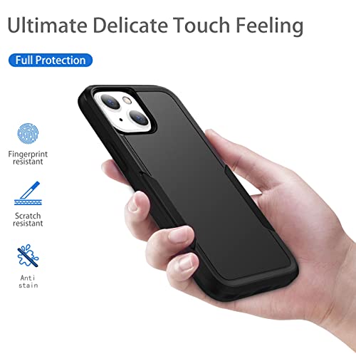 Compatible with iPhone 14 Plus Case, Heavy Duty Protection Shockproof Dropproof Dustproof Anti-Scratch Cover Protective Phone Case for 14 Plus-Black - size: for iPhone 14 Plus
