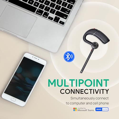 Yealink BH71 Lite Wireless Headsets Cell Phone Bluetooth Earpieces in Ear