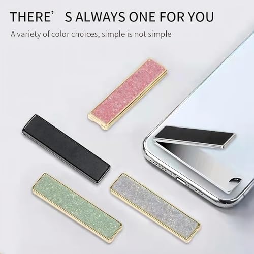 Ultra Thin Phone Kickstand Invisible Aluminum Alloy Cell Phone Kickstand Adjustable Vertical Horizontal Placement for Desk Stand Holder - color: Sliver
