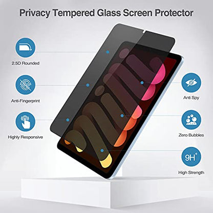 ProCase 1 Pack Privacy Screen Protector for iPad Mini 7(A17 Pro) / Mini 6 - size: iPad Mini 7th(A17 Pro)/Mini 6th
