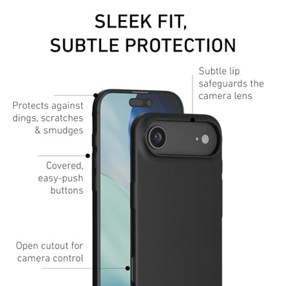 PEEL Super Thin Case for iPhone 17 Air (Transparent Black) - color: Black, size: Super Thin