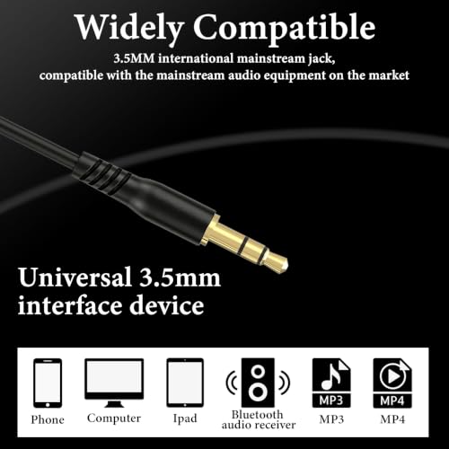 GEEKRIA Sleep Earplugs, 6.6 ft / 200cm Mono Earbud Single Ear Noise Isolating Earphone, 3.5 mm Tangle-Free Sleep Headphones for Side Sleepers in-Ear Wired Headphones (Without Mic/Black) - size: 6.6 FT