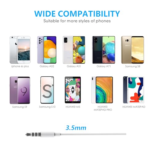 Wired iPhone Earbuds/Headphones/Earphones with 3.5mm for iPhone,iPad