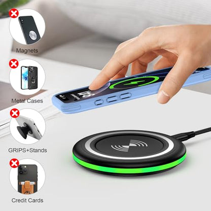 15W Samsung Wireless Charger Fast Charging Pad for Samsung Galaxy S26 S25