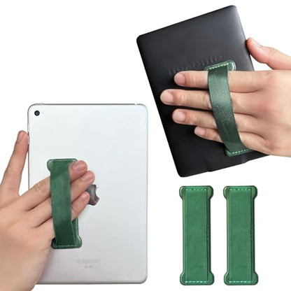 Hand Holder Strap for ipad, Tablet Hand Holder Strap, Universal Handle Grip for iPad Kindle, Mini Tablets and Cases (Green) - 2PC - color: 2GREEN
