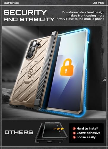 SUPCASE for Samsung Galaxy Z Fold 7 Case with Built-in Kickstand, Desert - color: Desert
