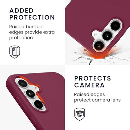 kwmobile Case Compatible with Samsung Galaxy A55 5G Case - Soft Slim Protective TPU Silicone Cover - Magenta Purple - color: magenta purple, size: Galaxy A55 5G
