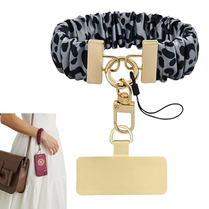 Keychain Wristlet, Stretchy Cell Phone Wristlet Strap, Key Chain Lanyard with Car Key Holder
