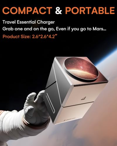 ZEEHOO 3 in 1 Charging Station for Apple, Mag-Safe for iPhone Charger, Certified Rotating Wireless Charger Stand for iPhone 18 Pro/Duo/17-12 Series, Apple Watch, AirPods (USB-C Charger Included) - color: Metal Gray