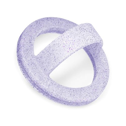 Magnetic Silicone Ring Grip Phone Holder, Loop Grip Phone Holder,Magnetic Phone Loop,Magsafe Phone Grip,Compatible with Magsafe for iPhone 16/15/14/13/12 Series (Purple Sparkle) - color: Purple Sparkle