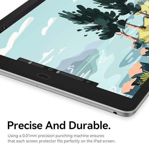 3 Pack Paper Screen Protector for iPad 10.2 in (9th/8th/7th,2021/2020/2019) - size: 10.2" iPad