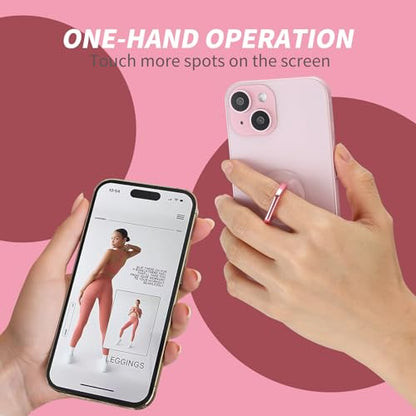 2 Pack Jsoerpay Pink Clear Phone Ring Holder - color: Pink 2