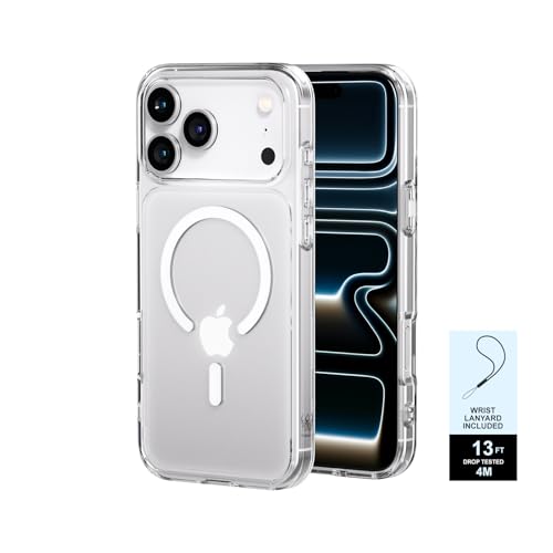 PAUL B for 2025 iPhone 17 Pro Max Case (Compatible with MagSafe) Military Grade Drop Protection(Drop Tested up to 13FT) Anti Yellowing|Magnetic Rugged Shockproof Phone Cover (Clear, iPhone 17 Pro Max) - color: Clear, size: iPhone 17 Pro Max