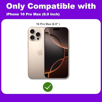 2 Pack Matte Privacy Screen Protector for iPhone 16 Pro Max 6.9",Anti-Glare Anti-Fingerprint,No Dazzling Anti-Spy,Smooth Responsive Touch Glass Film,Installation Frame - size: for iPhone 16 Pro Max