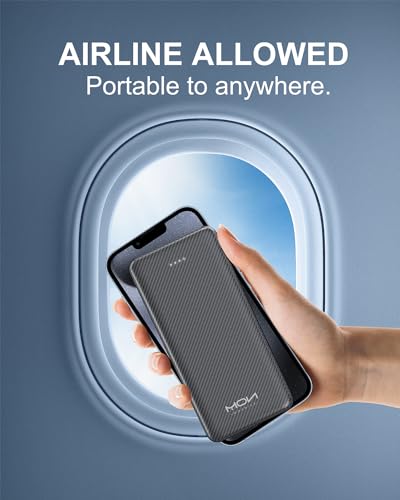 10000mAh Portable Power Bank with USB-C 15W PD Fast Charging - Fiber Black - color: Fiber Black