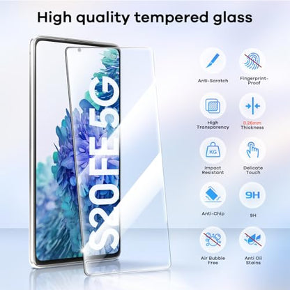 4+4 for Samsung Galaxy S20 FE 5G Screen Protector Camera Lens Protector - size: Galaxy S20 FE