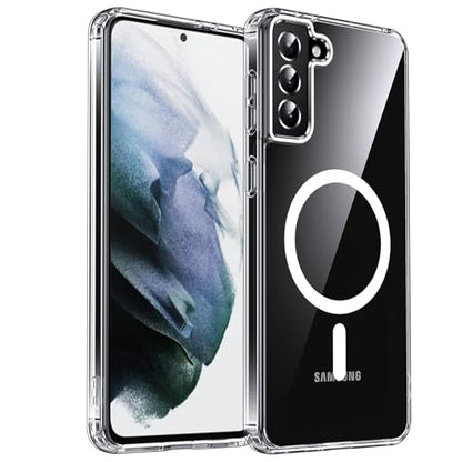 LeYi for Galaxy S21 Plus Phone Case: [Mag-Safe Fit] with Raised Camera Guard, Matte Translucent Slim Translucent Soft-Touch Protective para Samsung S21 Plus 5G Case, Clear - color: Clear, size: Galaxy S21 Plus (6.7 Inch)