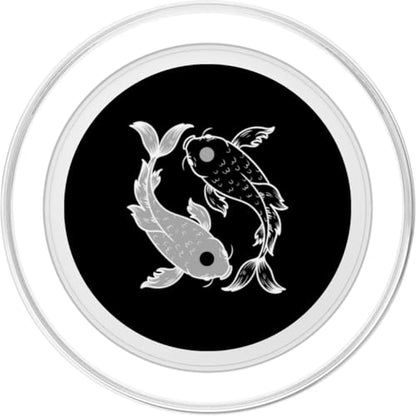 Pisces Yin and Yang Symbol PopSockets PopGrip for MagSafe - style: Magnetic PopGrip