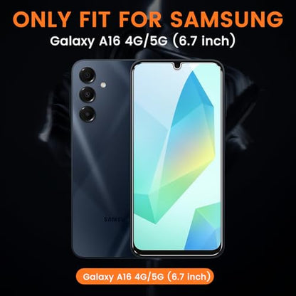3+3 Pack for Samsung Galaxy A16 5G Privacy Screen Protector with Camera Lens Protector, Anti-Spy Tempered Glass Film, 9H Hardness, Anti-Scratch, Touch Sensitive - size: Galaxy A16 Privacy