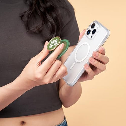 PopSockets Phone Grip for MagSafe, Magnetic Holder- Floral Relief - color: Floral Relief, style: MagSafe