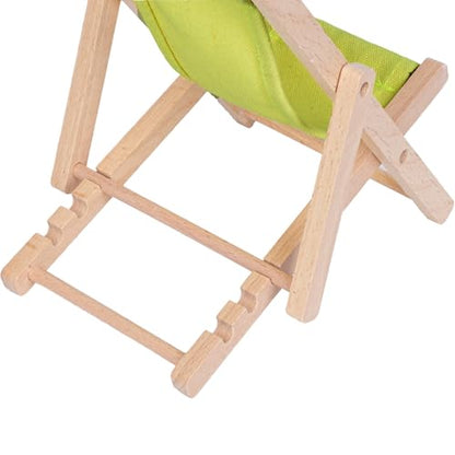 Foldable Wooden Cell Phone Stand, Phone Holder for Desk - color: Yellowish green