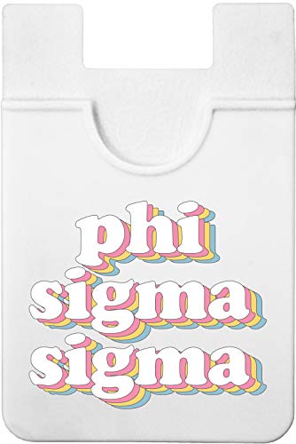 Sorority Shop Phi Sigma Sigma Koala Pouch - Retro Design Card Holder For Phone Case- Phone Wallet Stick On - Ultra-Thin and Lightweight Phone Case Wallet - Holds Cards and Cash - size: 2.25"W x 3.25"L