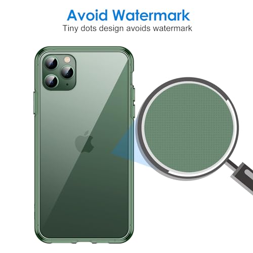 JETech Case for iPhone 11 Pro Max, Anti-Yellowing, Alpine Green | Shockproof Protection, Scratch Resistant Hard PC Back, Durable Transparent TPU Bumper - color: Alpine Green
