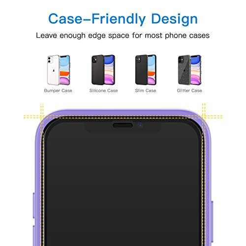 JETech One Touch Screen Protector for iPhone 11/XR, 2-Pack - size: iPhone 11/XR