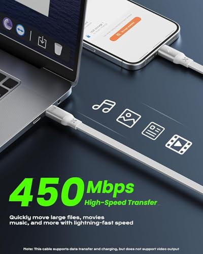 iOttie Basix 100W Retractable USB-C Cable, Fast Charging USB C-to-C Cable with 4 Adjustable Cable Lengths, USB C Cable for iPhone 17/17 Air/17 Pro/Pro Max, 16, 15 Series, Samsung S24/23+