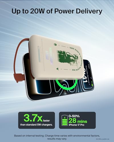 Belkin Disney Mandalorian and Grogu 10000mAh 20W USB C Power Bank Charger - color: Star Wars, style: 10K mAh