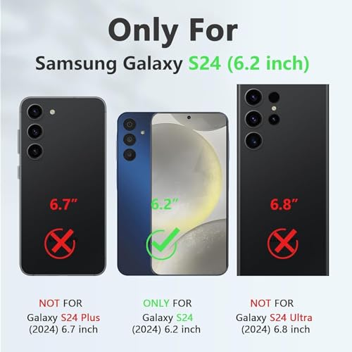 Wireless Charging Case for Galaxy S24, Upgraded 10000mAh Rechargeable Portable Charging Case Compatible with Galaxy S24 5G (6.2 inch) with Carplay Extended Battery Pack Charger Power Case (Black) - size: Galaxy S24