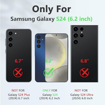 Wireless Charging Case for Galaxy S24, Upgraded 10000mAh Rechargeable Portable Charging Case Compatible with Galaxy S24 5G (6.2 inch) with Carplay Extended Battery Pack Charger Power Case (Black) - size: Galaxy S24