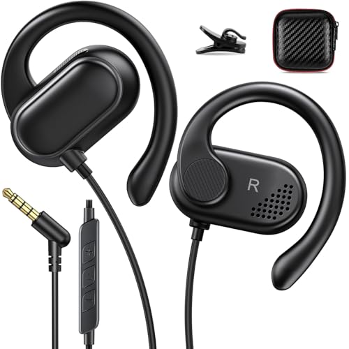 ACANDYA 3.5mm Wired Earbuds Open Ear Headphones Sport Headset with Mic