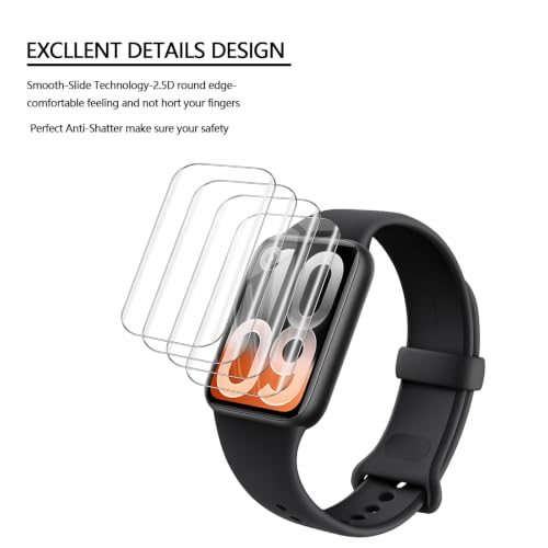 Anoowkoa 4 Pack for Xiaomi Band 10 Pro/Mi Band 9 Pro Screen Protectors - color: Xiaomi Band 10 Pro/Mi Band 9 Pro