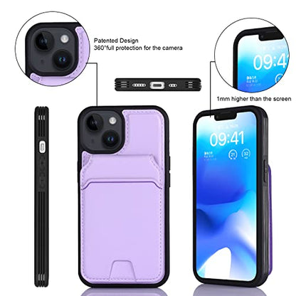 iCoverCase Wallet Case for iPhone 13 Pro Max/12 Pro Max Compatible with MagSafe, Magnetic Detachable Card Slots Holder PU Leather Kickstand Wireless Charging Case 6.7 Inch (Clove Purple) - color: Clove Purple