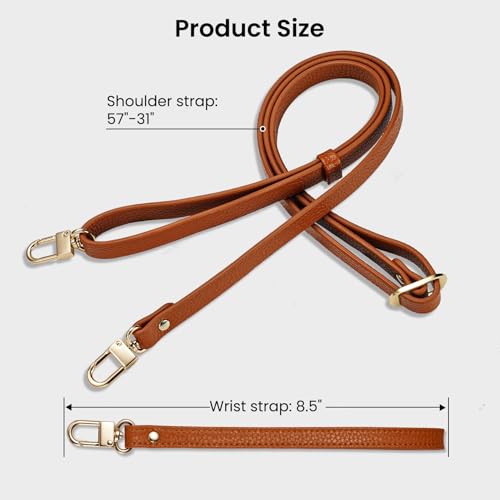 ORNARTO Magnetic Detachable Wallet Case for iPhone 16 Pro Max, Brown | Compatible with MagSafe, Crossbody Wallet Case with Card Holder Wrist Strap, RFID Blocking PU Leather Wallet Phone Cover 6.9” - color: Brown