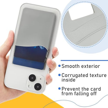 Fulmoon 36 Pack Phone Wallet Stick on, Phone Card Holder, Bright Colors
