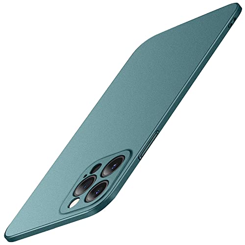 Casechics Compatible with iPhone Case,Luxury Matte Hard PC Slim Fit Ultra Thin Lightweight Camera Lens Protection Soft Shockproof Cover Phone Case (Green,iPhone 14 Plus) - color: Green, size: iPhone 14 Plus