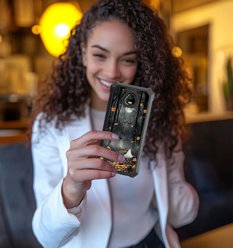 for Schok Volt Sv67q Sv67332 Case with Screen Protector, Military Grade Drop Protection, Dual Layer Hybrid Shockproof Protection TPU Phone Case for Schok Volt Sv67q, Spooky Halloween - color: Spooky Halloween