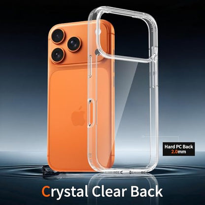 Pulgarin & Co Clear Case for iPhone – Crystal Anti-Yellowing, Shock-Absorbing Protection, Slim Profile with Raised Edges (iPhone 14 Pro)
