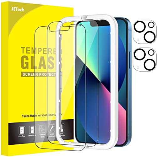 JETech Screen Protector for iPhone 13, 2+2 Pack - size: iPhone 13