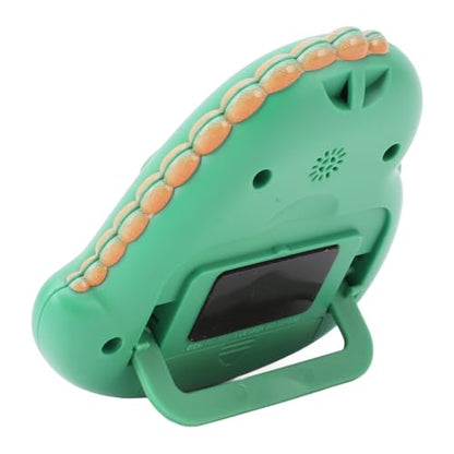CCYLEZ Kids Timer, Cute Dinosaur Shape with Large LCD Display Digital Countdown Stopwatch for Children Teachers Students ABS Plastic Green - color: Green