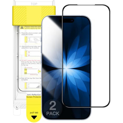 JETech Anti-Reflective 9H+ Screen Protector for iPhone 17, 2-Pack - size: iPhone 17